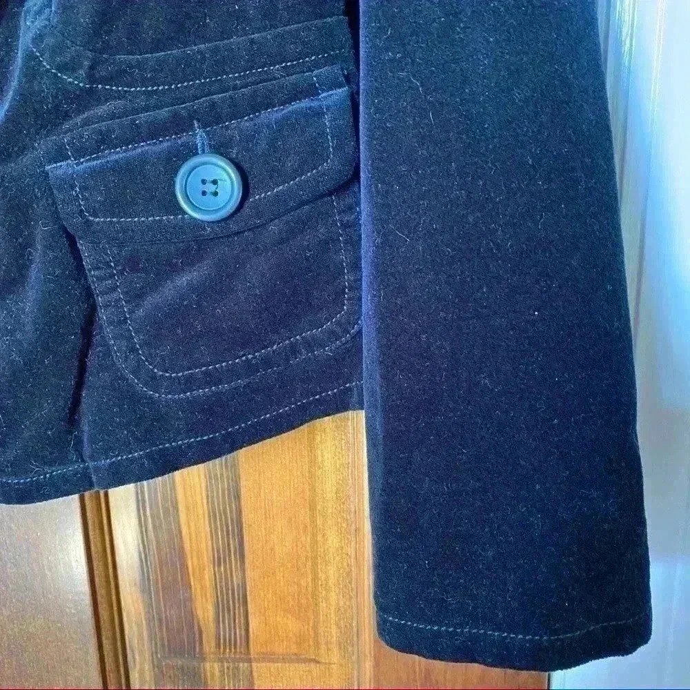 G.H. Bass &Co. Stretch Black Velvet  Blazer Size S - Picture 7 of 11